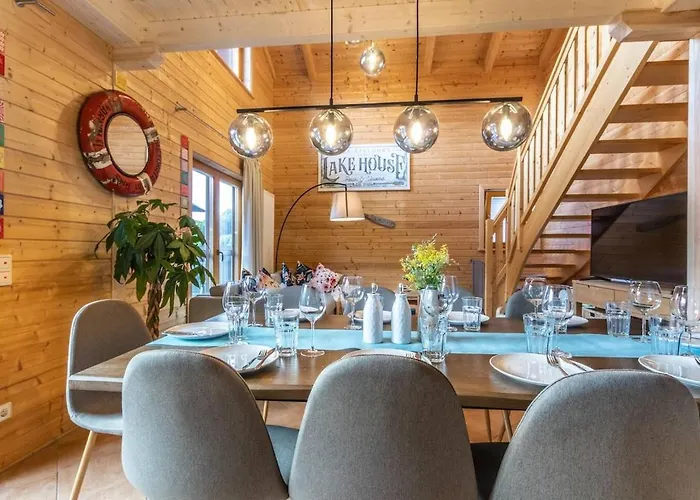 Wellness-chalet Am Badesee Für Bis Zu 10 Personen *